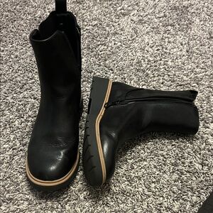 art class Black Leather Kids Boots